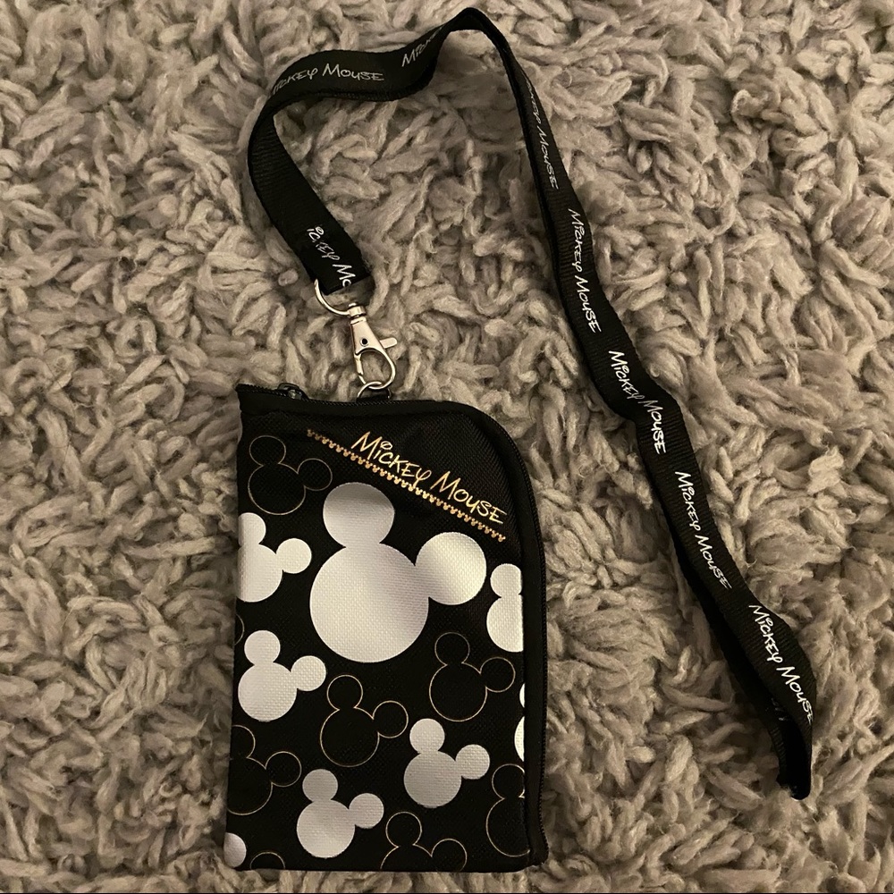 Mickey Mouse Lanyard Wallet